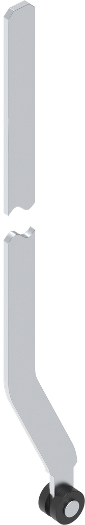 tringle plate L = 1 007,5 mm, acier zingué