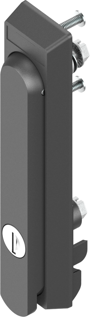 Zwenkgreep met rondcilinder sleutelnummer EK 333, polyamide GF zwart