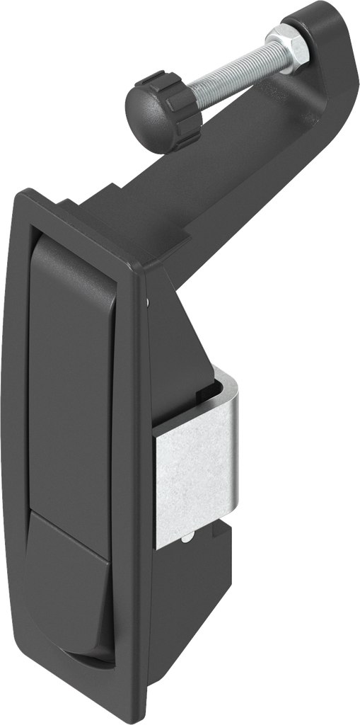 Chest handle blind, Zinc die black powder-coated