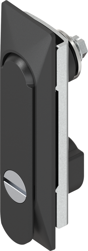 Swinghandle 1150 with insert slot 2 x 4, Zinc die black powder-coated