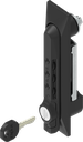Zwenkgreep 1155 met cijferslot en cilinder met sleutelnummer EK 333, polyamide GF zwart