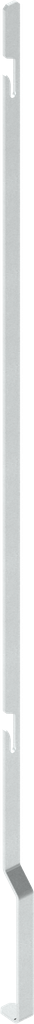 tringle plate à encoche pour passages étroits supérieurs, acier zingué