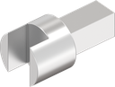 Adaptador para Agent E para puertas de muebles, acero inoxidable  AISI 303