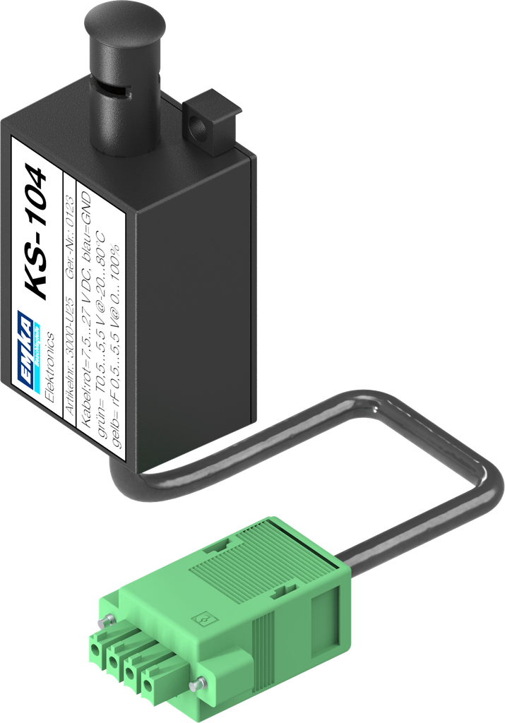 Sensor de climatización, temperatura y humedad con conector para Unidad de Sensor; 