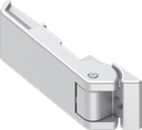 Hinge, Zinc die white aluminium powder-coated