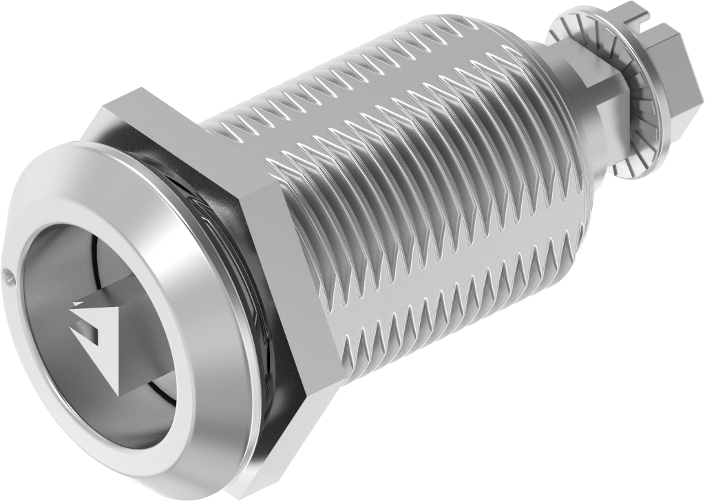 Draai-span-slot driekant 7 met aanduiding, RVS 316