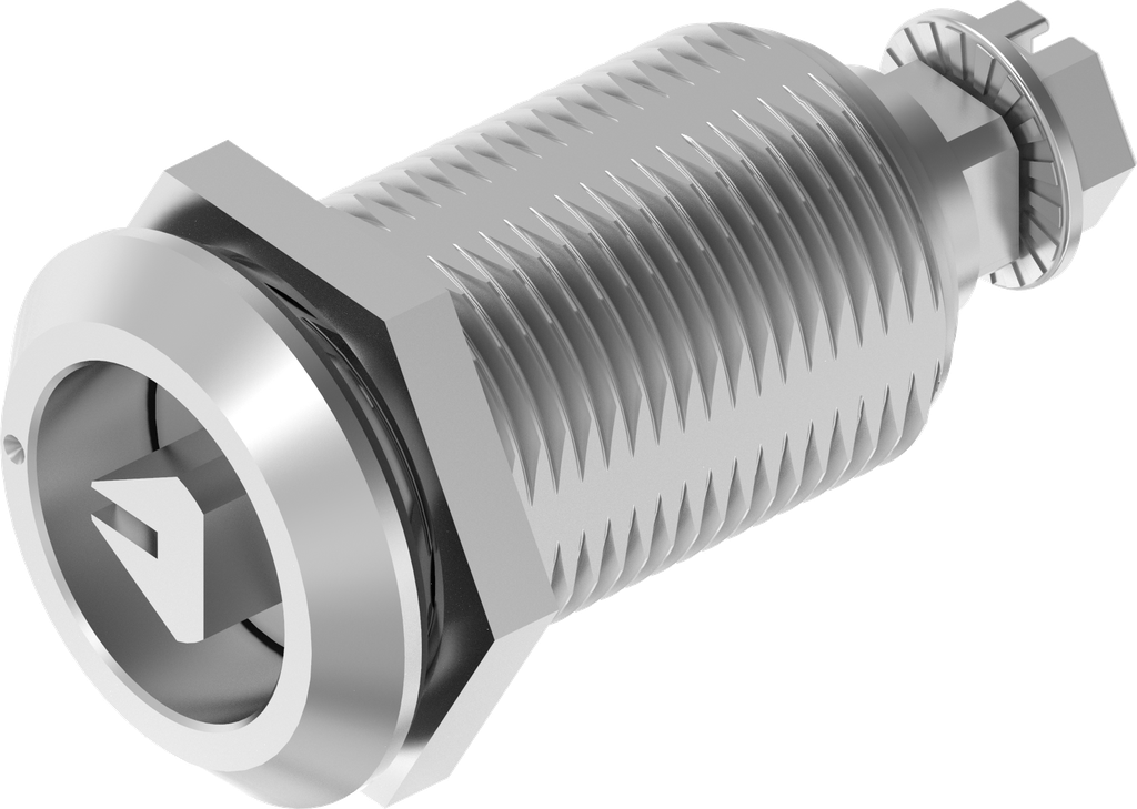 Dreh-Spann-Verschluss Dreikant 8 mit Markierung, Edelstahl AISI 316