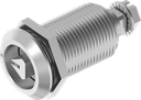 verrou à compression triangle 8 avec marquage, inox AISI 316