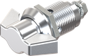 Wing knob quarter turn, non-keyed, Zinc die chrome-plated