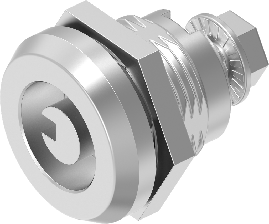 Sicherheits-Vorreiber Ø 8,6 mit Nut, Edelstahl AISI 303