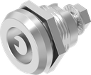 Safety quarter turn Ø 8.6 with slot, Stainless steel AISI 303