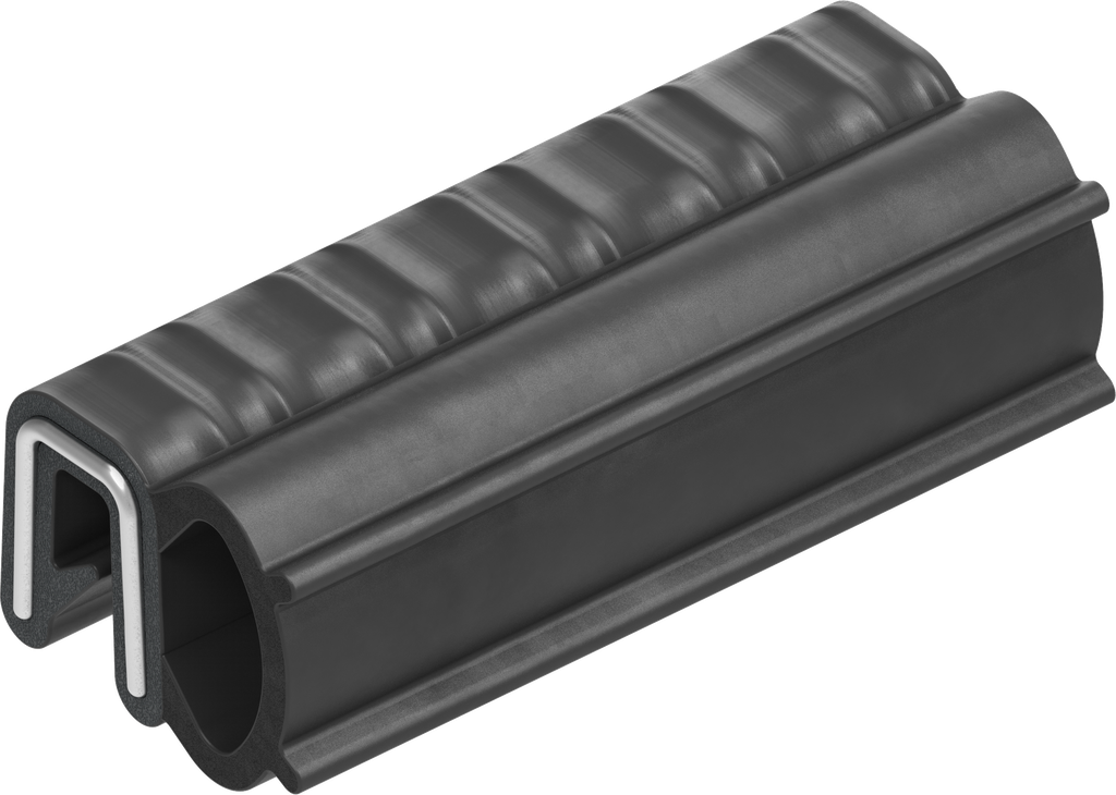 Sealing profile, self-clamping, Foam rubber EPDM; clamping profile EPDM 65 ± 5 Shore A black