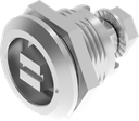 Quarter turn railway version with marking, Stainless steel AISI 303