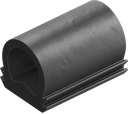 Sealing profile made of fire protection material, Foam rubber EPDM black