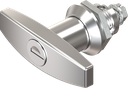 T-handle quarter turn, keyed different, Zinc die chrome-plated