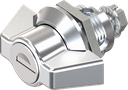 Wing knob quarter turn, keyed different, Zinc die chrome-plated