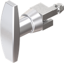 T-handle, non-keyed, Zinc die chrome-plated