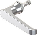 L-handle non-keyed, Zinc die chrome-plated