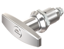 T-handle quarter turn, keyed EK 333, Zinc die chrome-plated